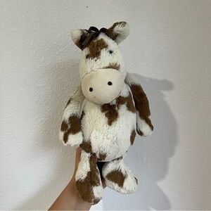 Bashful Pinto Pony Jellycat London Cream & Brown Spotted 12"